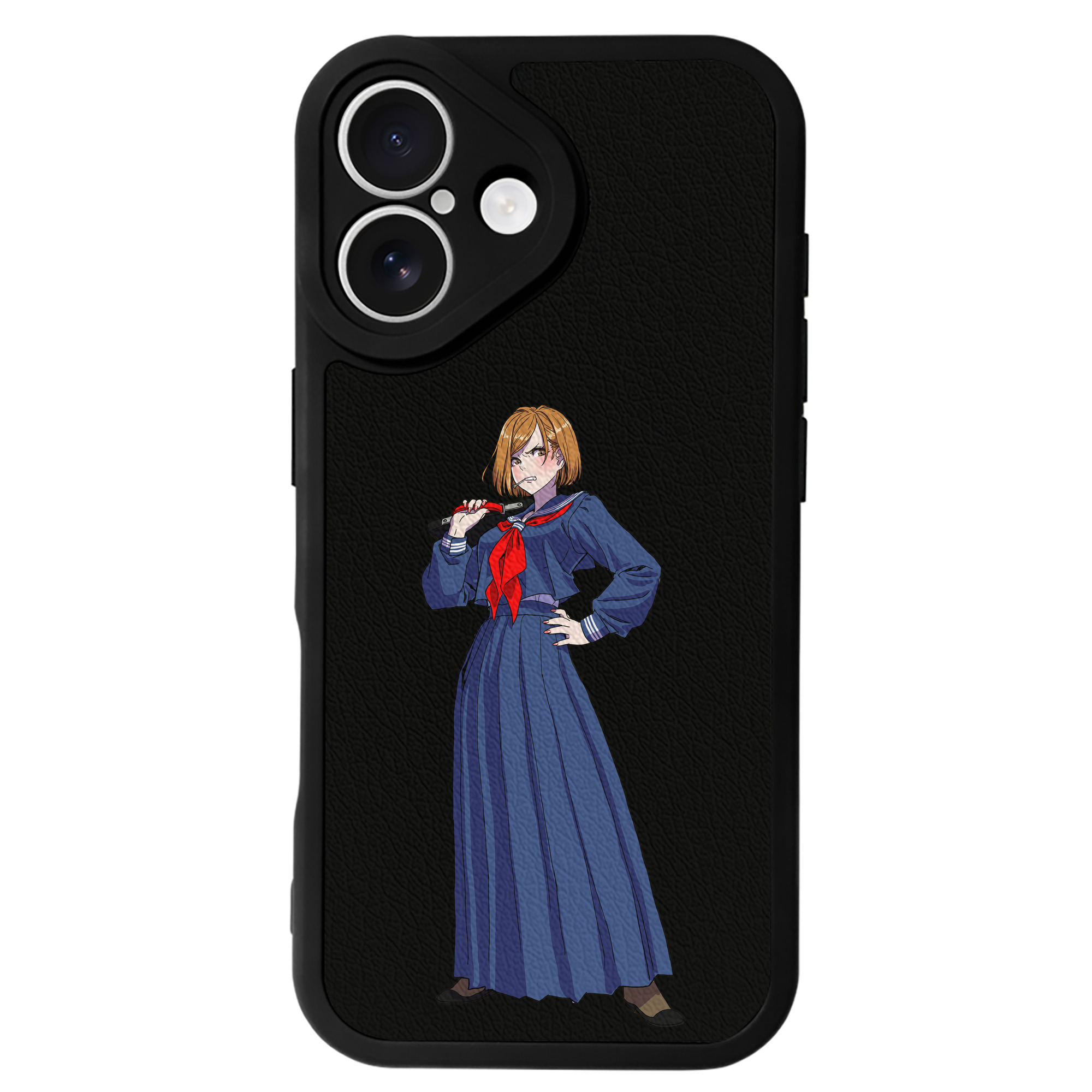 （画像用） 呪術廻戦 Jujutsu Kaisen 【iPhone 16シリーズ対応】シリコンスマホケース（レザー調） 材質：シリコン